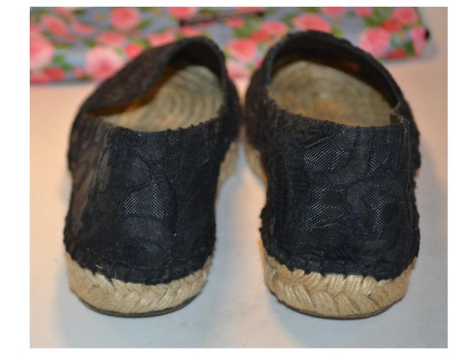Dolce & Gabbana Espadrilles aus Spitze Schwarz Größe 37 - Ansicht 4