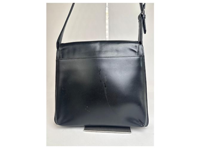 Vintage Givenchy Lederhandtasche schwarz - Ansicht 10