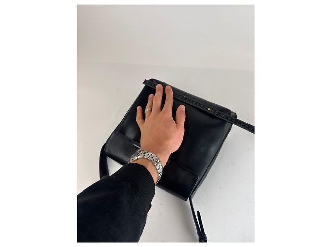 Vintage Givenchy Lederhandtasche schwarz - Ansicht 11