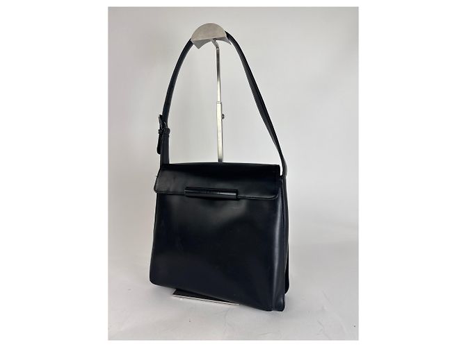 Vintage Givenchy Lederhandtasche schwarz - Ansicht 12