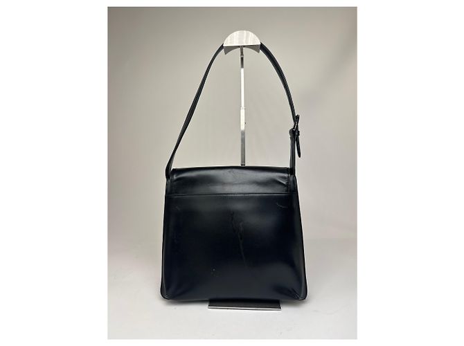 Vintage Givenchy Lederhandtasche schwarz - Ansicht 2
