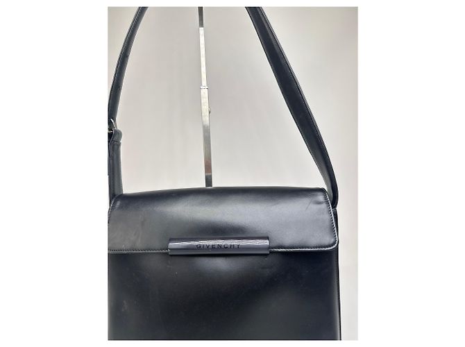 Vintage Givenchy Lederhandtasche schwarz - Ansicht 4