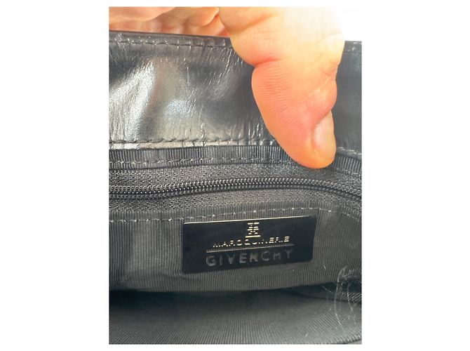 Vintage Givenchy Lederhandtasche schwarz - Ansicht 5