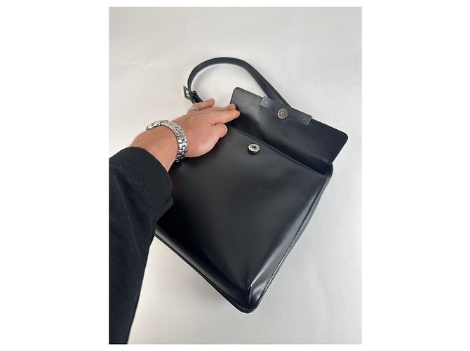 Vintage Givenchy Lederhandtasche schwarz - Ansicht 6