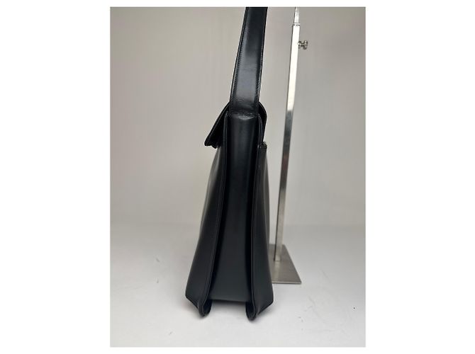 Vintage Givenchy Lederhandtasche schwarz - Ansicht 9
