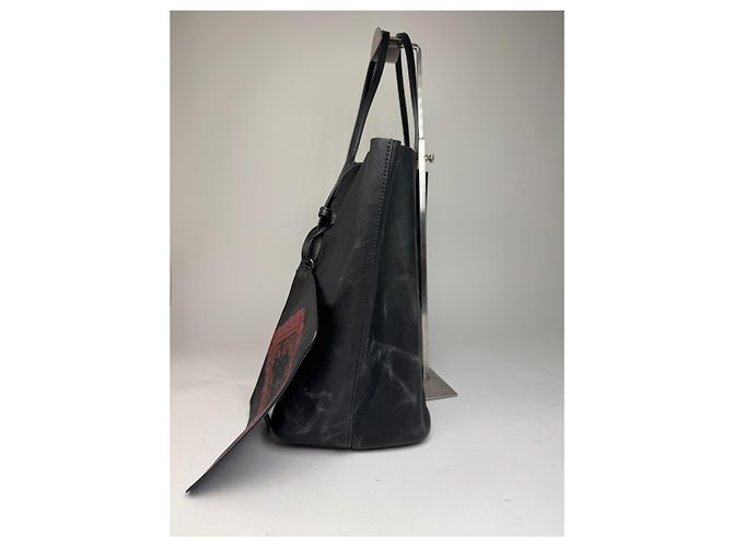Vintage Givenchy Antigona Leder Tote Bag Schwarz Abstrakt - Ansicht 10