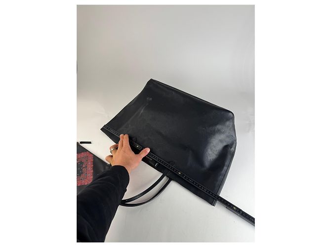 Vintage Givenchy Antigona Leder Tote Bag Schwarz Abstrakt - Ansicht 12