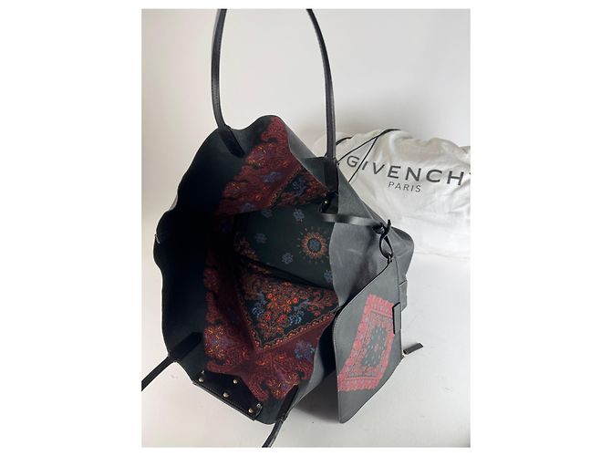 Vintage Givenchy Antigona Leder Tote Bag Schwarz Abstrakt - Ansicht 4