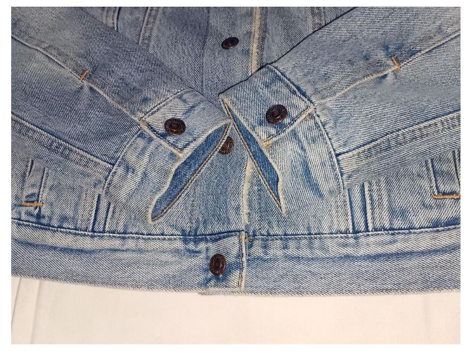 Levi's Damen Typ 3 Sherpa gefütterte blaue Denim Standard Trucker Jeansjacke - Ansicht 4