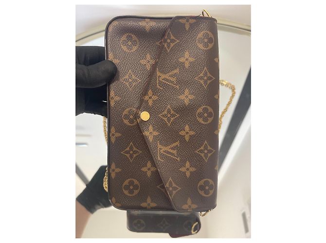 Pochette Félicie Louis Vuitton – Perfetta per Sera e Quotidiano Marrone - vista 12