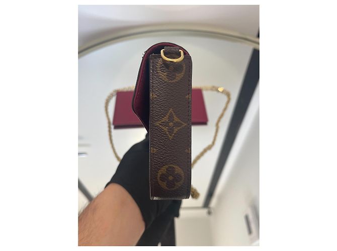 Pochette Félicie Louis Vuitton – Perfetta per Sera e Quotidiano Marrone - vista 13