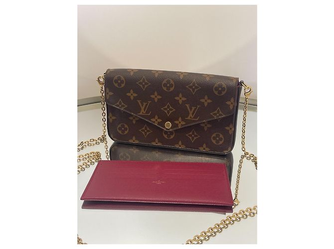 Pochette Félicie Louis Vuitton – Perfetta per Sera e Quotidiano Marrone - vista 3