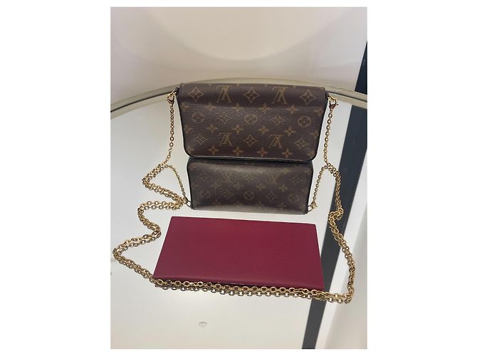 Pochette Félicie Louis Vuitton – Perfetta per Sera e Quotidiano Marrone - vista 4