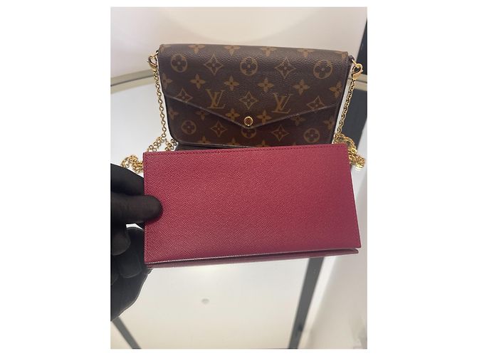 Pochette Félicie Louis Vuitton – Perfetta per Sera e Quotidiano Marrone - vista 6