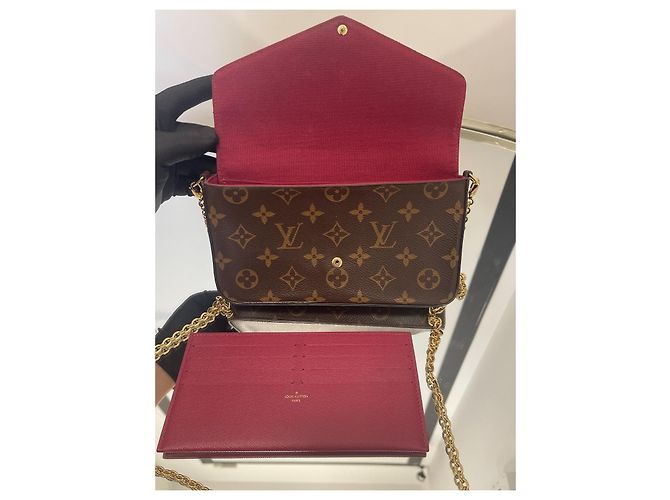 Pochette Félicie Louis Vuitton – Perfetta per Sera e Quotidiano Marrone - vista 7