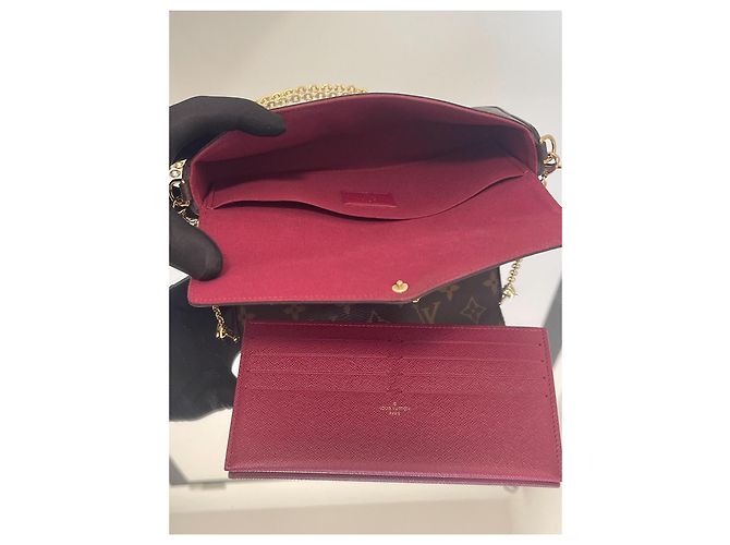 Pochette Félicie Louis Vuitton – Perfetta per Sera e Quotidiano Marrone - vista 8