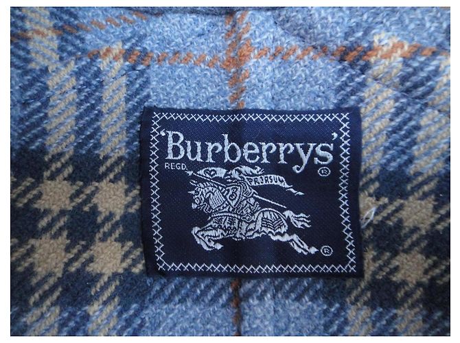 Abrigo Burberry de lana gris con cinturón - vista 3