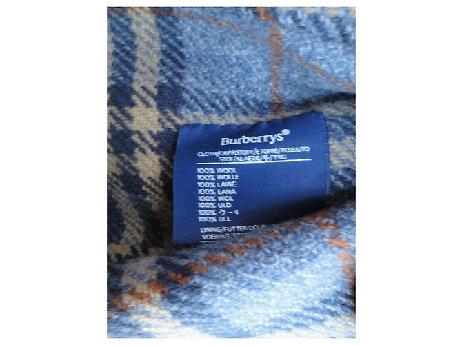 Abrigo Burberry de lana gris con cinturón - vista 7