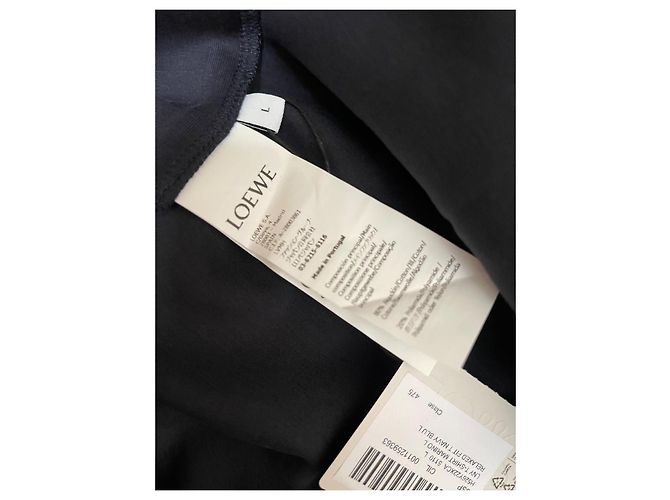T-shirt Loewe con logo animale blu in cotone - vista 13