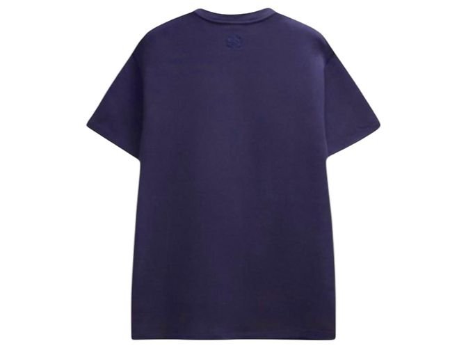 T-shirt Loewe con logo animale blu in cotone - vista 2