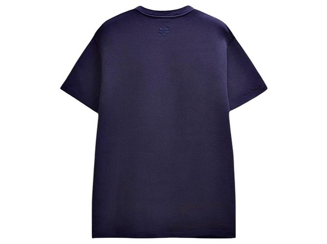 T-shirt Loewe con logo animale blu in cotone - vista 8