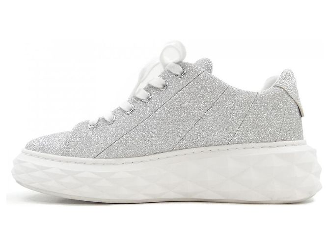 Sneakers MAXI F DIAMOND LIGHT di Jimmy Choo Argento - vista 2