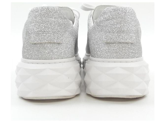 Sneakers MAXI F DIAMOND LIGHT di Jimmy Choo Argento - vista 5