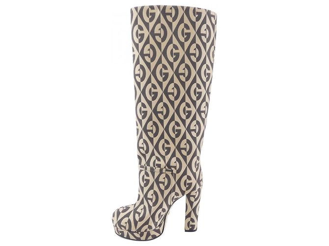 Gucci Stiefel lang Braun Beige - Ansicht 2
