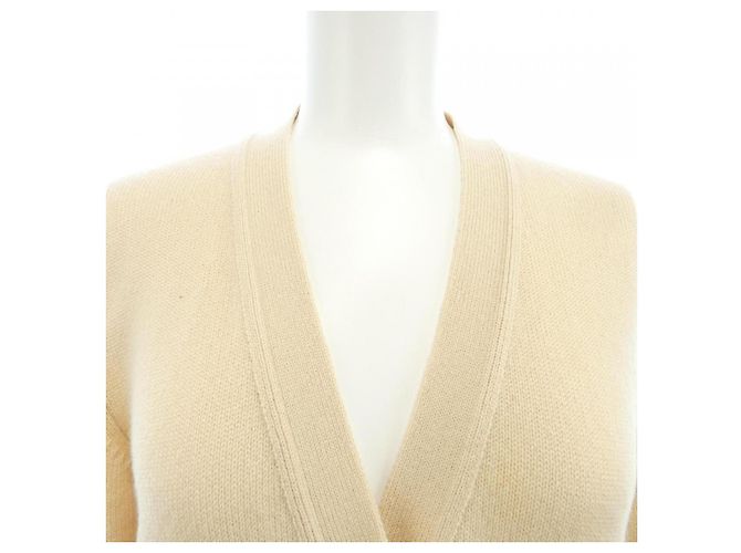 Cardigan largo de cachemira Hermès Beige - vista 5