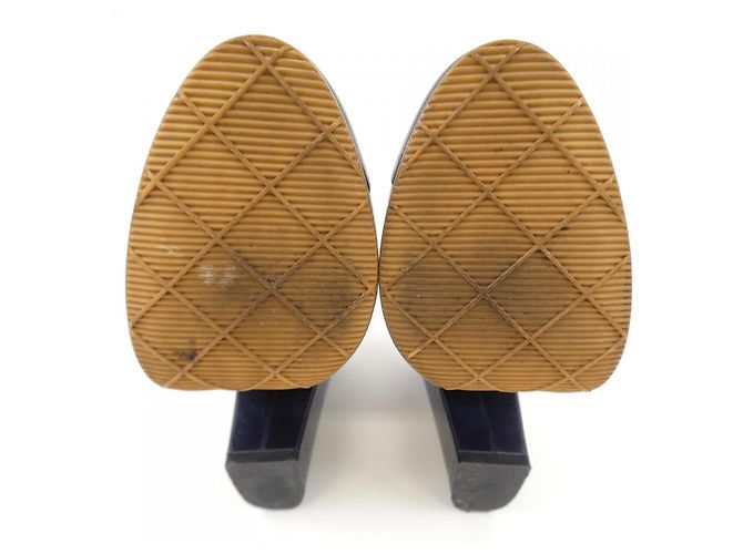 Timeless Pumps Chanel G26185 Blu Blu navy - vista 4