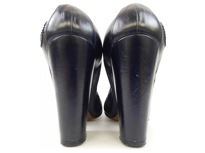 Timeless Pumps Chanel G26185 Blu Blu navy - vista 5