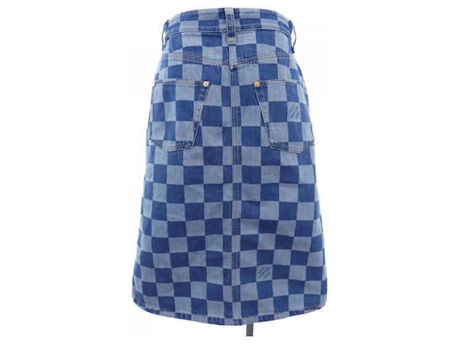 Falda Louis Vuitton Azul - vista 2