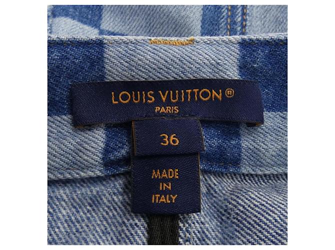 Falda Louis Vuitton Azul - vista 4