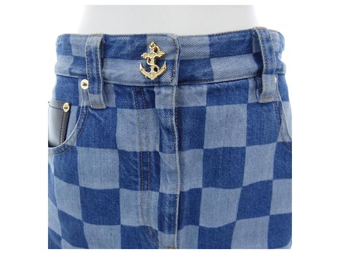 Falda Louis Vuitton Azul - vista 5
