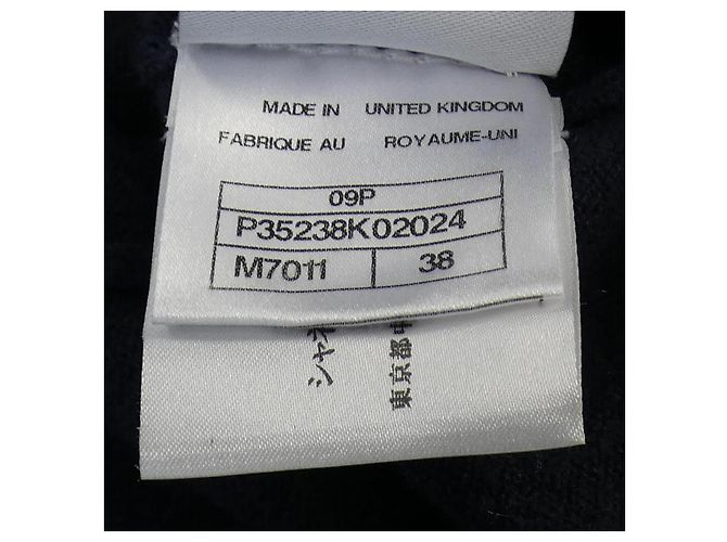 Timeless CHANEL P35238K02024 09P Sudadera de cachemira Azul Azul marino - vista 4