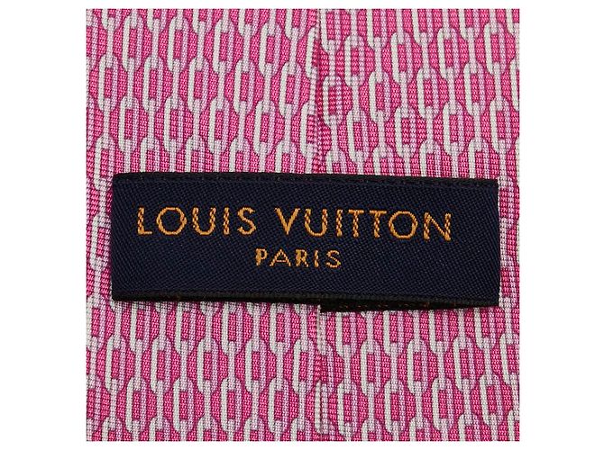 Louis Vuitton Silk Tie Pink - view 6