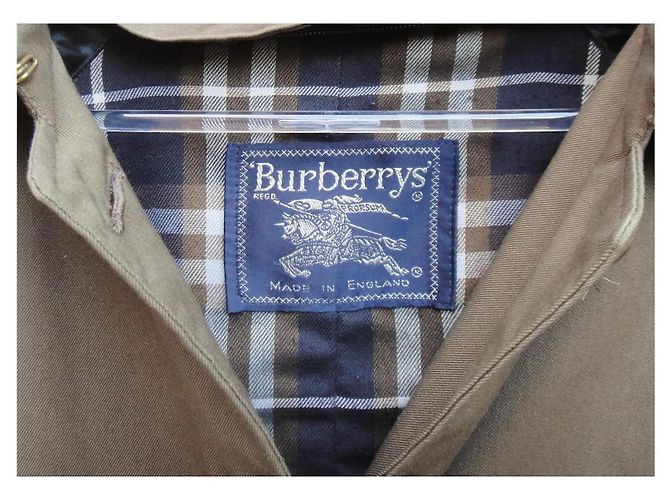 Trench Burberry in cotone kaki Cachi - vista 2