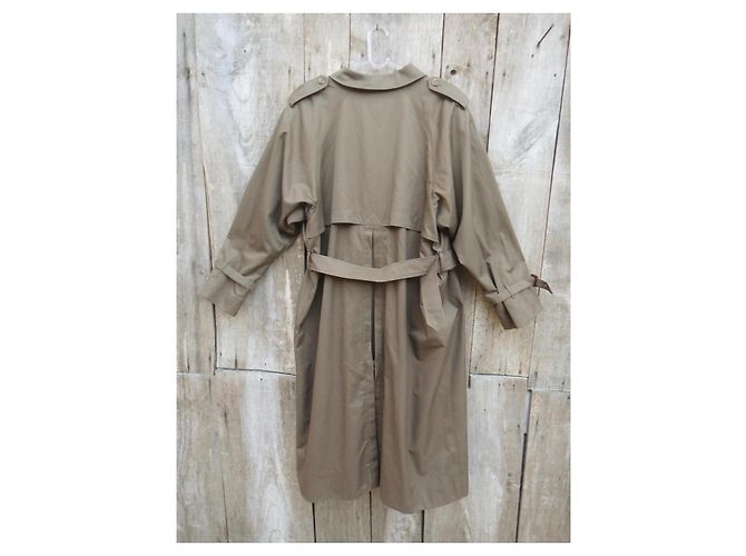 Trench Burberry in cotone kaki Cachi - vista 5