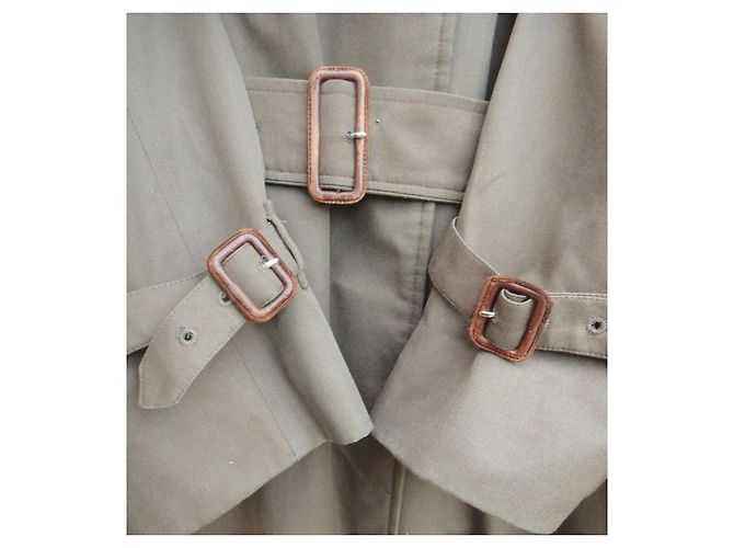 Trench Burberry in cotone kaki Cachi - vista 6