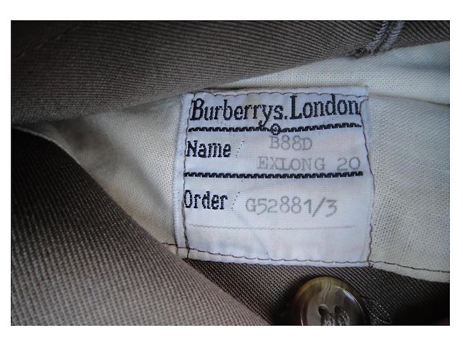 Trench Burberry in cotone kaki Cachi - vista 8