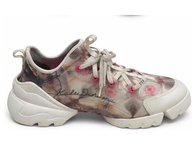 Sneakers Dior Kaws Collaboration Rosa Bianco Multicolore - vista 3