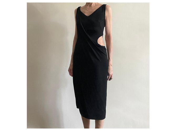 Sybilla Jackytex Kleid Schwarz Viscose - Ansicht 2