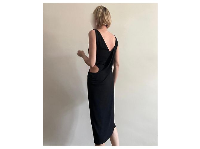 Sybilla Jackytex Kleid Schwarz Viscose - Ansicht 5
