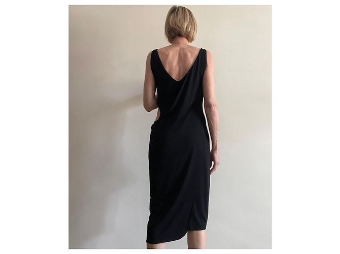 Sybilla Jackytex Kleid Schwarz Viscose - Ansicht 6