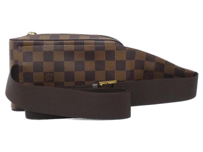 Borsa a Spalla Louis Vuitton Damier Geronimos N51994 Marrone - vista 2