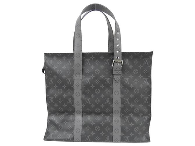 Borsa a mano Cabas Zip GM Monogram Eclipse Reverse di Louis Vuitton Nero - vista 2
