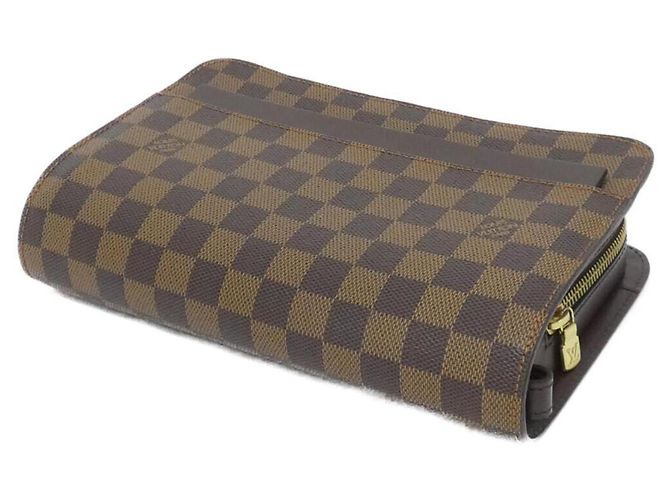 Borsa Clutch Damier Saint Louis Vuitton Marrone - vista 3