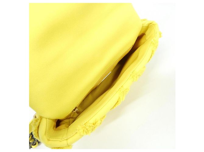 Borsa a spalla gialla Chanel 19 Line AS1160 Giallo - vista 7