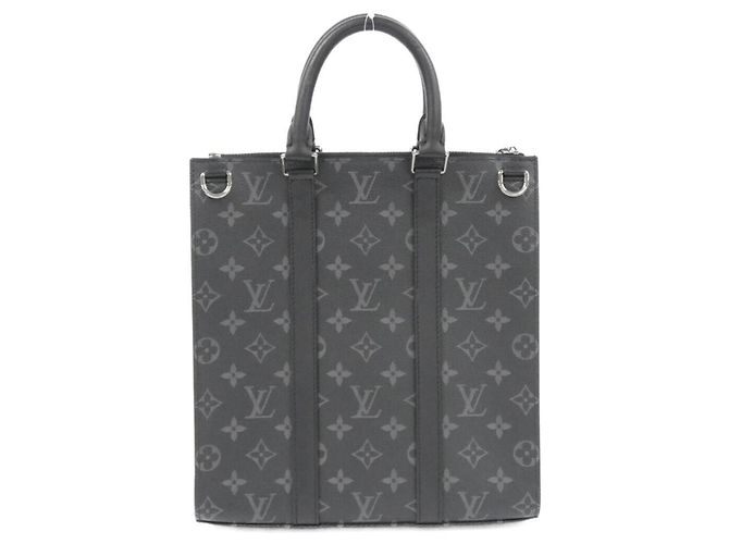 Louis Vuitton Monogram Eclipse Sac Plat Cross Handtasche Schwarz Monogramm - Ansicht 2