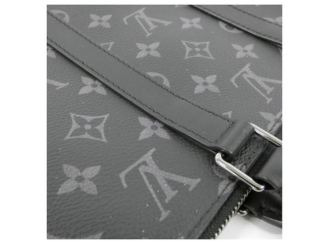 Louis Vuitton Monogram Eclipse Sac Plat Cross Handtasche Schwarz Monogramm - Ansicht 5